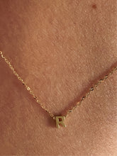 Load image into Gallery viewer, Mini Letter Necklace Solid Gold