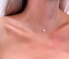 Load image into Gallery viewer, Love Story Heart Necklace Solid Gold
