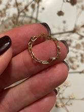 Load image into Gallery viewer, Larger Chain Gold Ring
