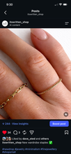 Load image into Gallery viewer, Linked Gold Ring – Flexible Chain Ring
