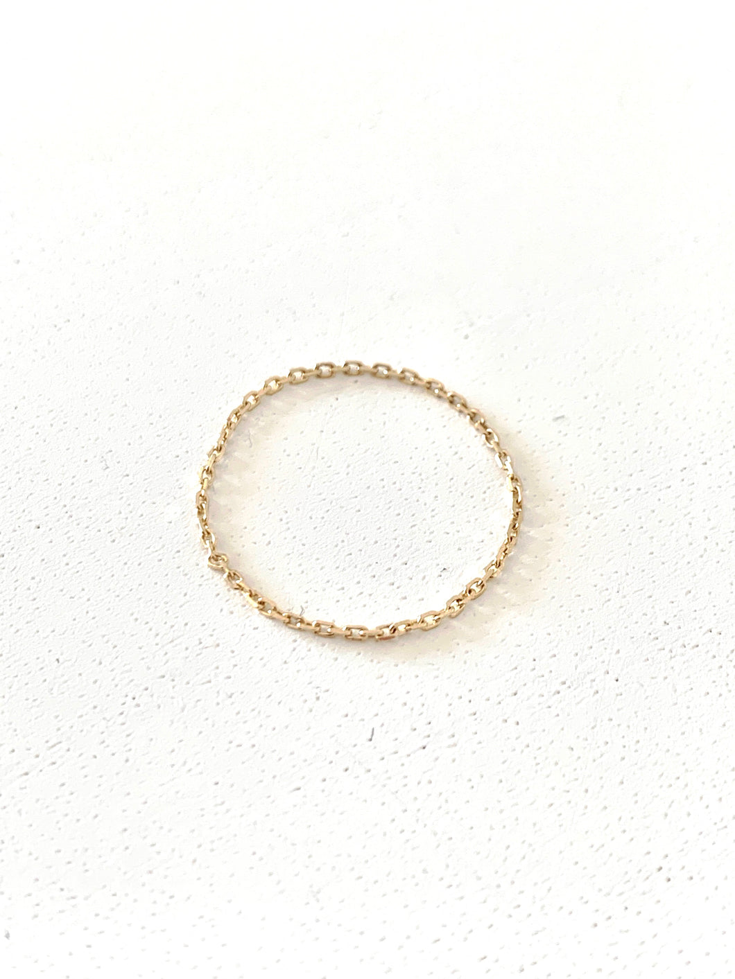 Solid Gold Chain Ring