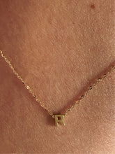 Load image into Gallery viewer, Mini Letter Necklace Solid Gold
