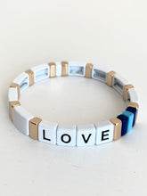 Load image into Gallery viewer, Love Tile Bracelet - assorted colours
